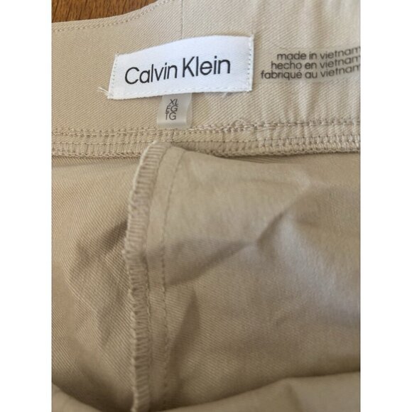 NWT Calvin Klein Modern Essentials Size XL Pants Tapered Stretch Khaki - Picture 5 of 5